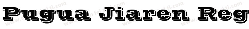 Pugua Jiaren Regular字体转换